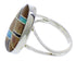 Genuine Silver Southwestern Multicolor Ring Size 6-1/2 TX39361